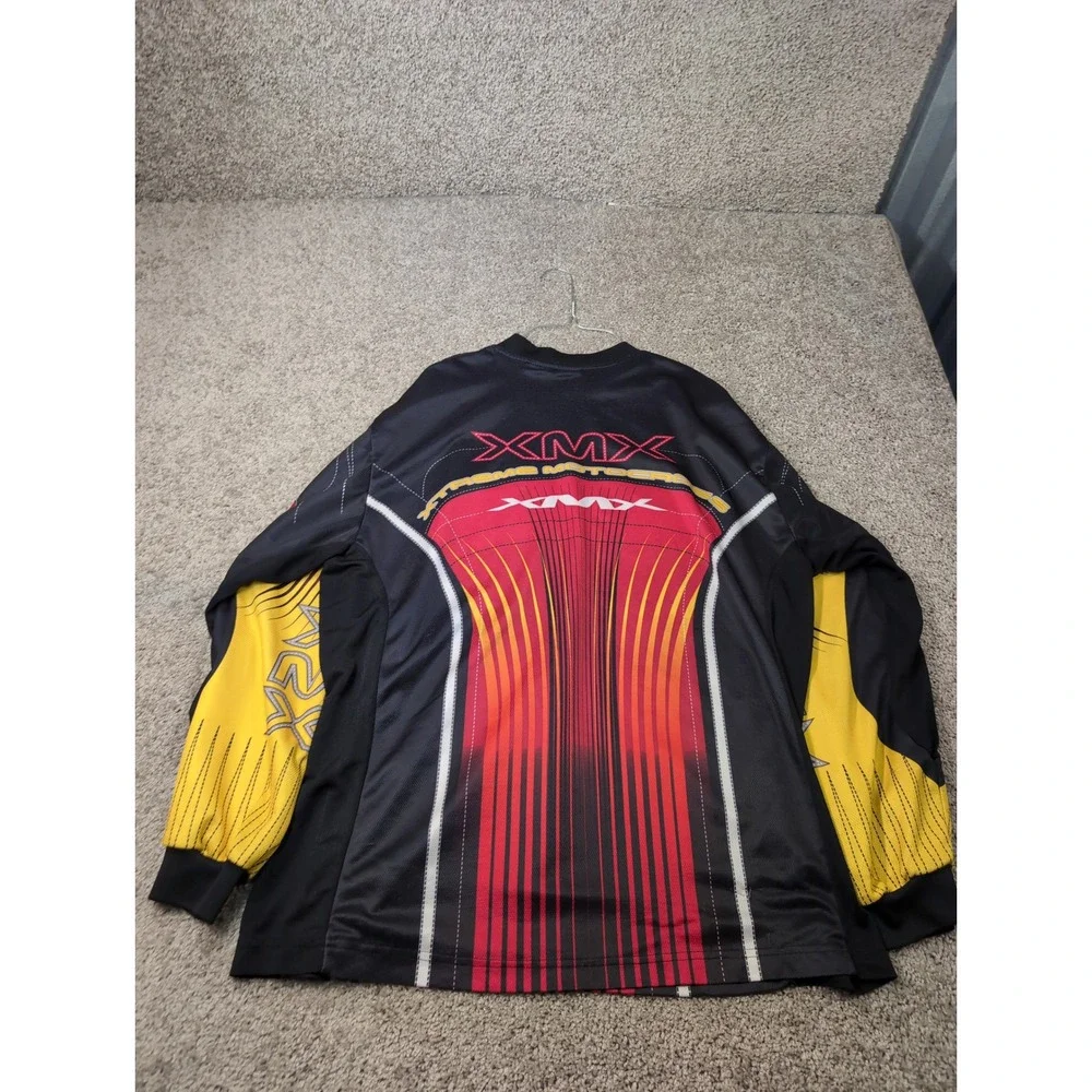 XMX Motocross Jersey Long Sleeve Athletic Works Mens Red Yellow Black L‎
